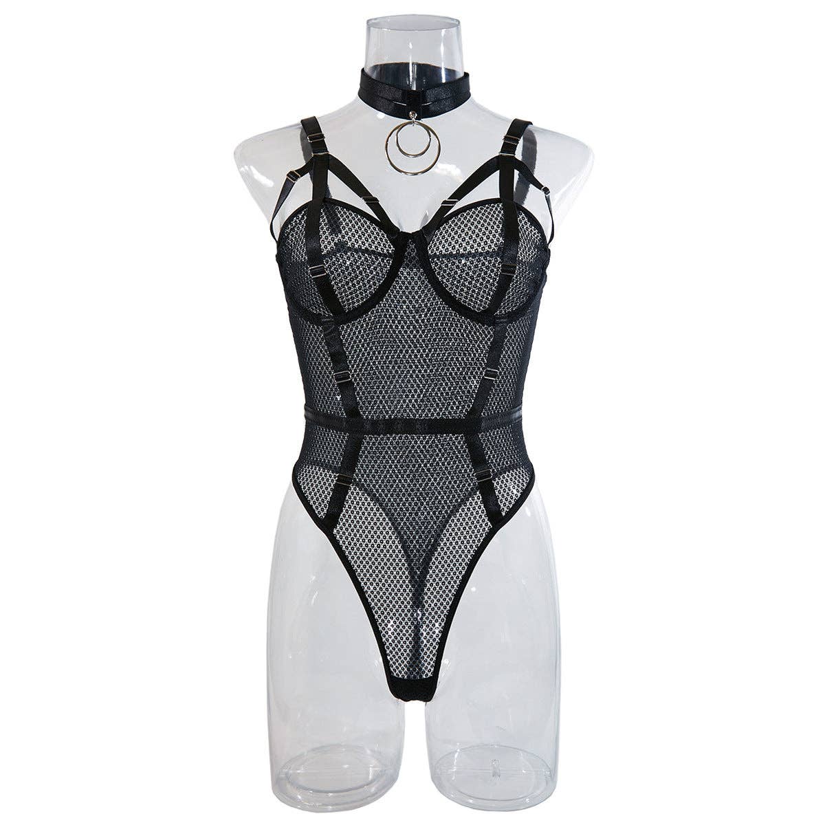 Bodysuit with O-Ring Collar Set