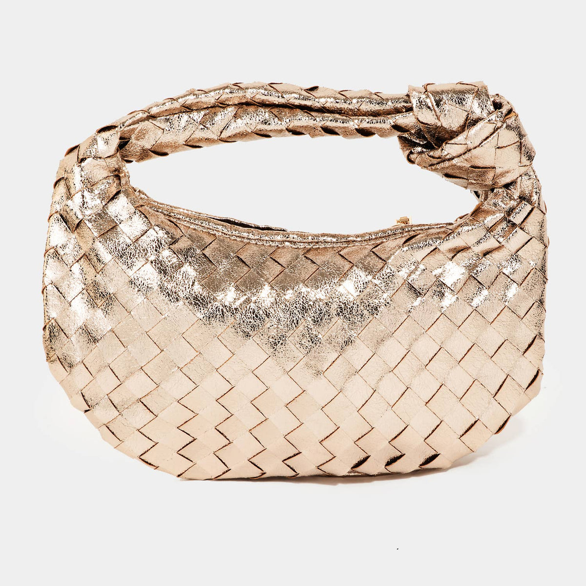 Basket Weave Hobo Handbag