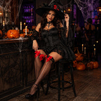 Spider Bow Thigh Highs