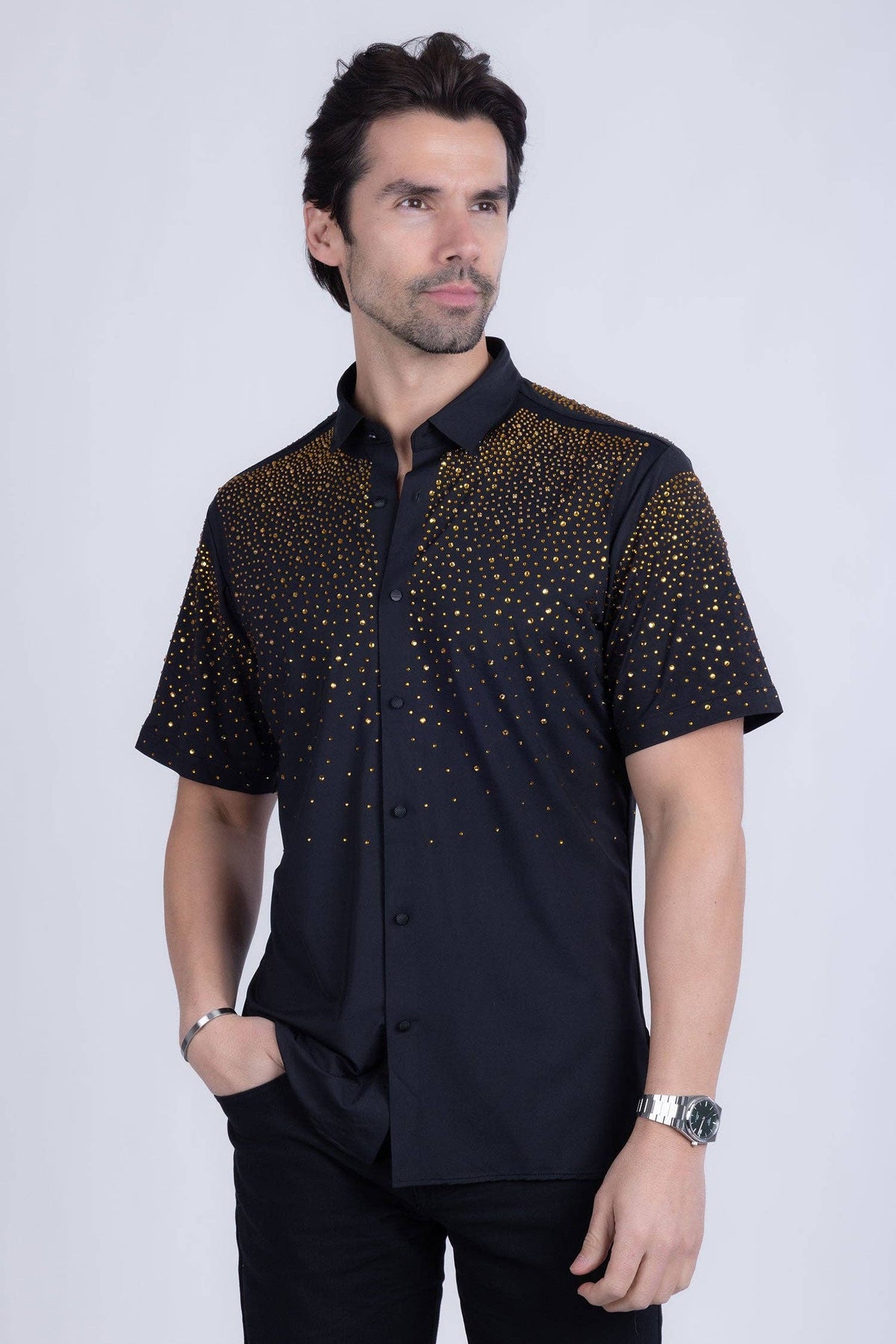 Edgy Bandwagon Short Sleeve Shirts