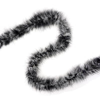 Marabou Feather Boa - Mediumweight - White/Black