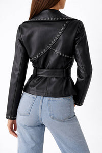 Leather Wrap Jacket