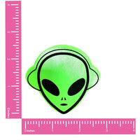 Apple Fruitella Neon Green Wet Vinyl Blacklight Space Alien Nipple Cover Pasties
