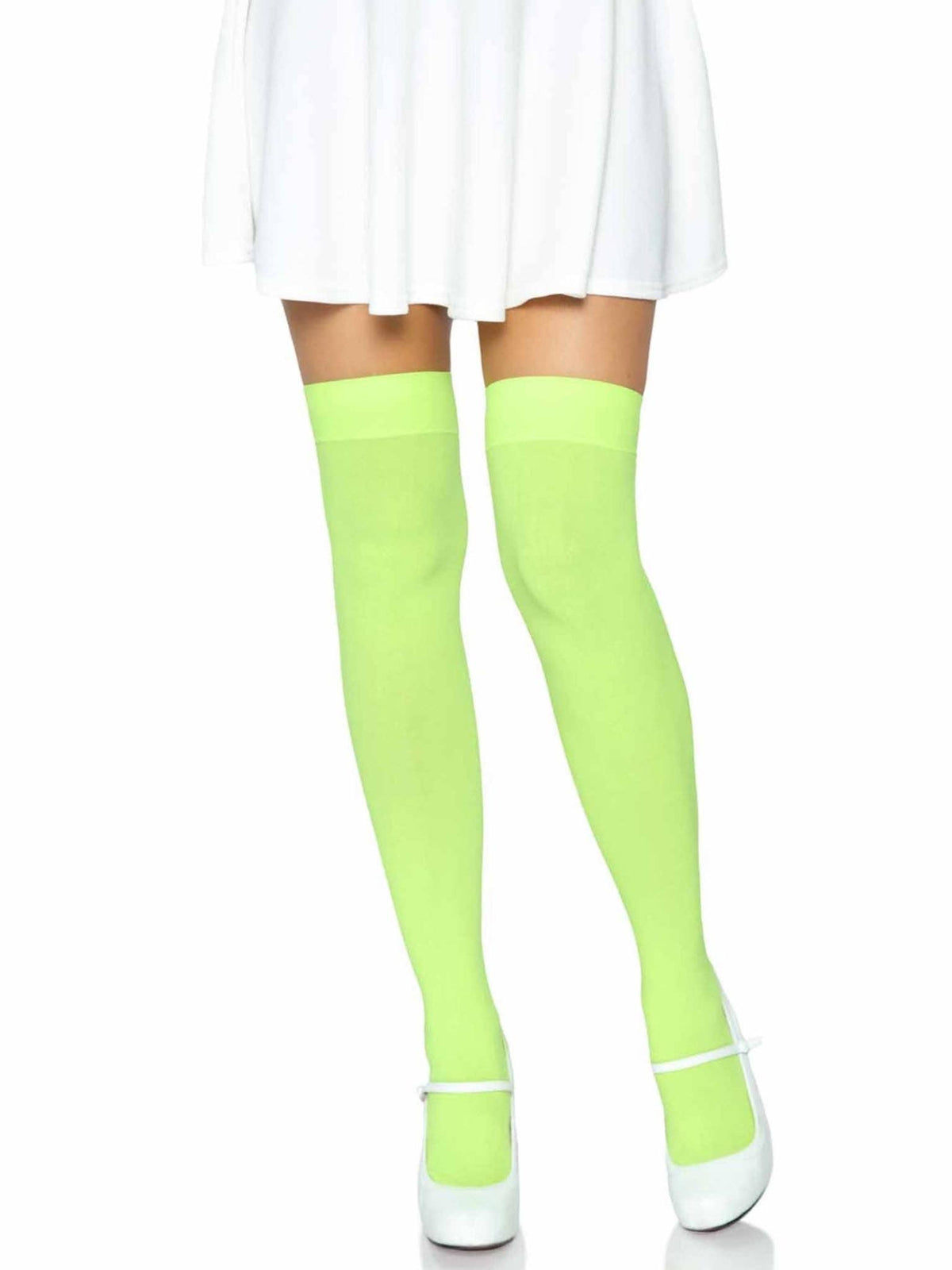 Luna Thigh High Stockings: Neon Pink / One Size