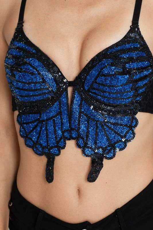 Glitter Butterfly Top