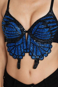 Glitter Butterfly Top