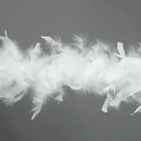 Chandelle Feather Boa - Lightweight - White