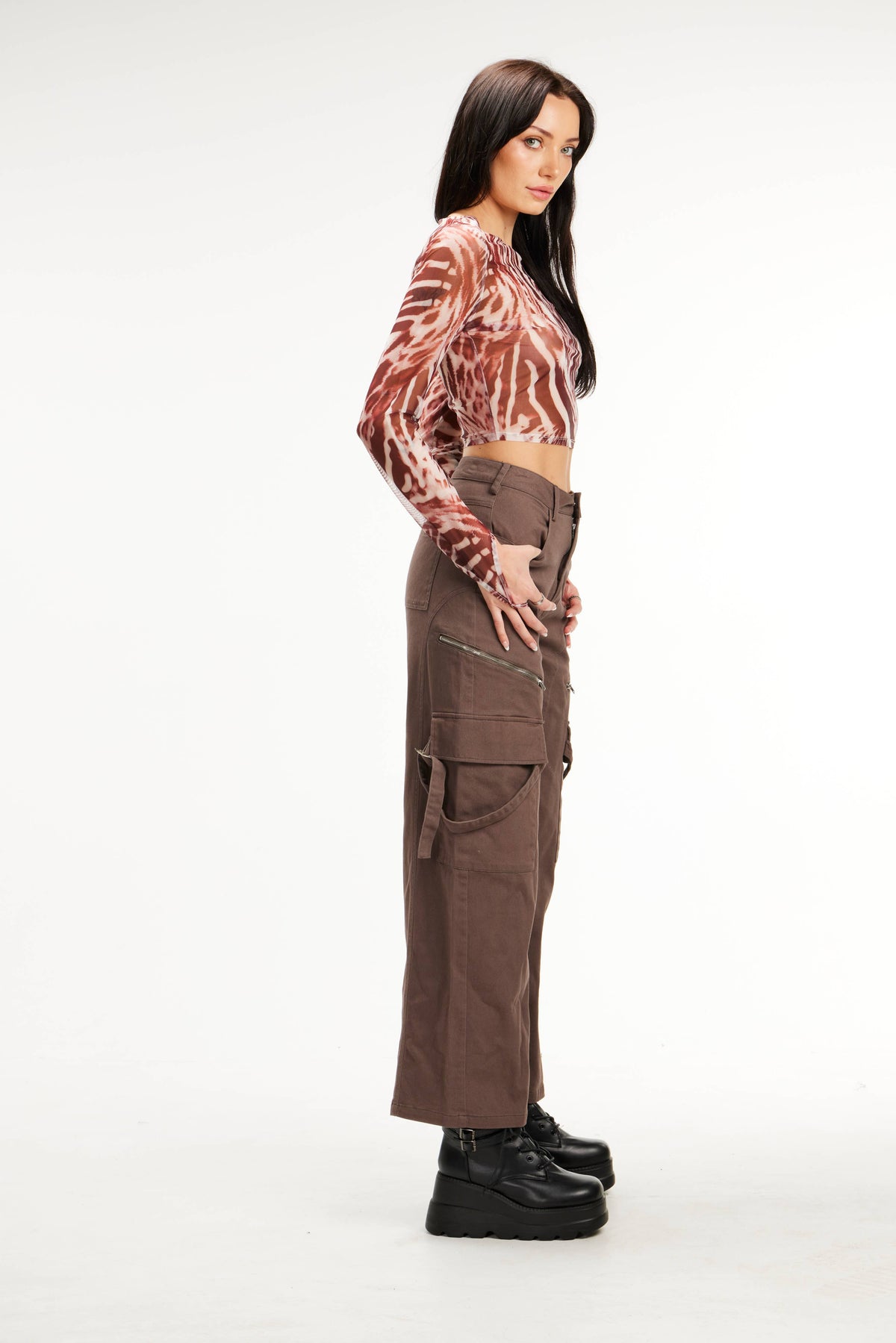 Sheer Long Sleeve Top