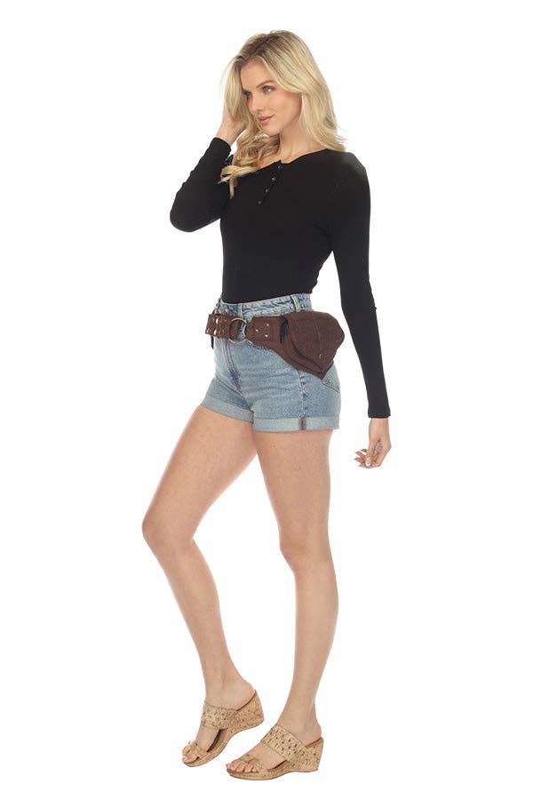 Two Leaf pocket Waist Hip Belt
