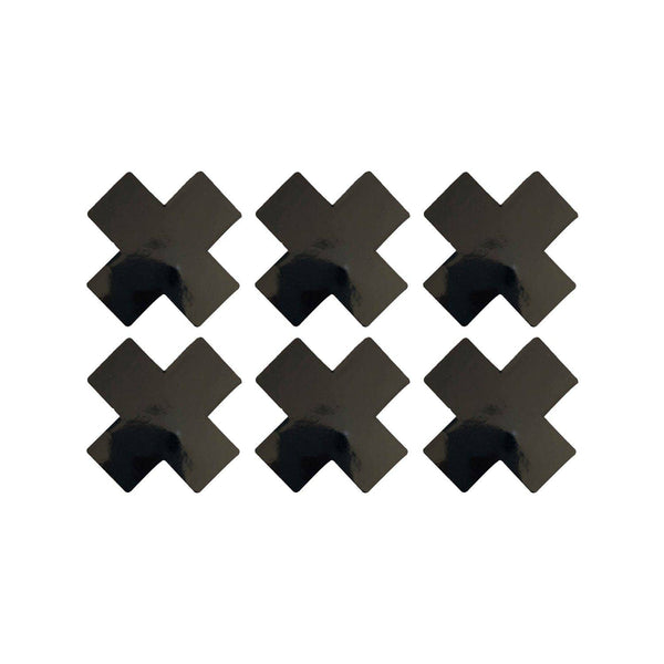 Dom Squad Black Wet Vinyl X Factor Body Stickers 6PK