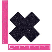 Black Malice Glitter X Factor Nipple Cover Pasties