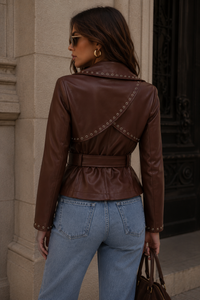 Leather Wrap Jacket