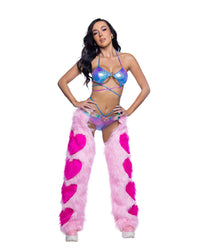 Faux Fur Heart Chaps
