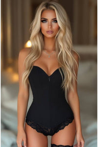 Black Cotton Corset
