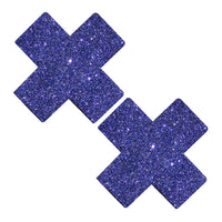 Purple Rain Glitter X Factor Nipple Cover Pasties