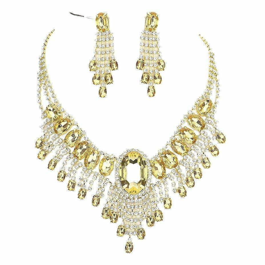 Bohemian Gatsby Theme Statement Necklace Set