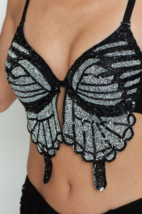 Glitter Butterfly Top