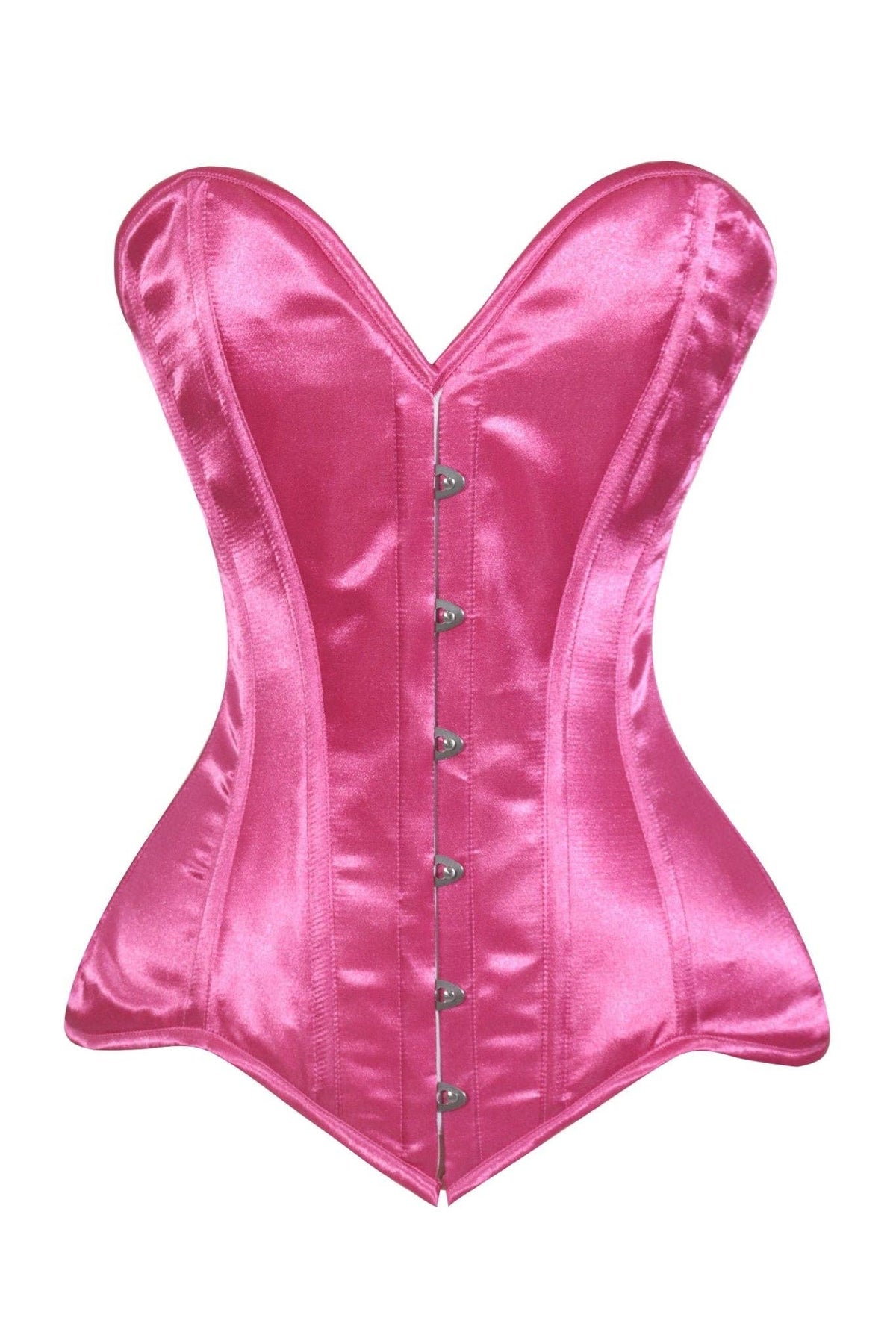 Hot Pink Satin Corset