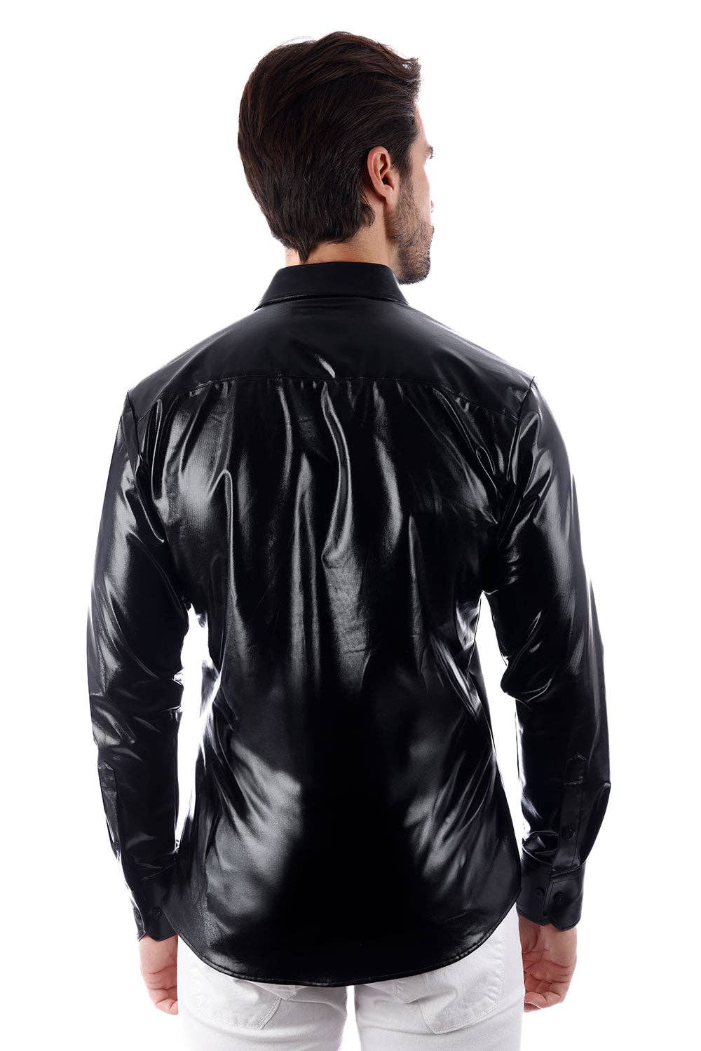 Men's Metallic Silver Shirt