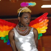 Marabou Feather Rainbow Halo