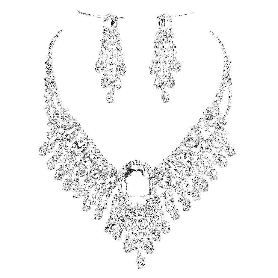 Bohemian Gatsby Theme Statement Necklace Set