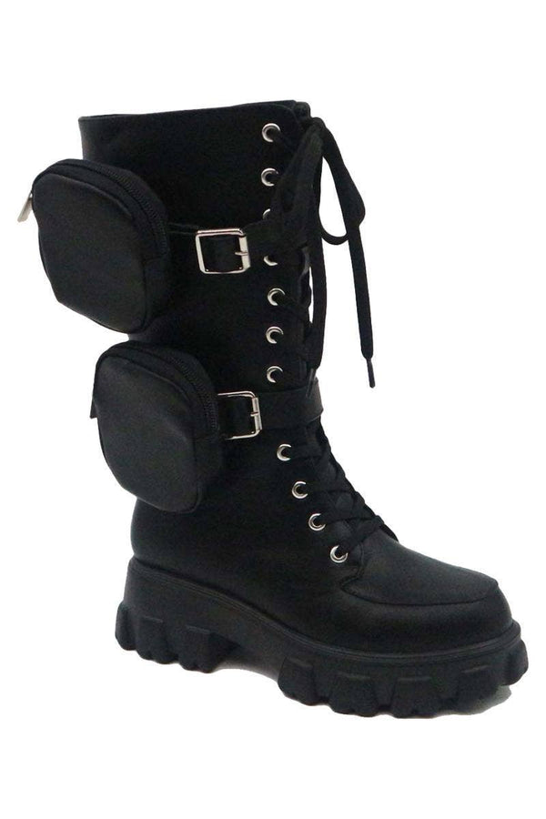 Pouches Knee High Boots