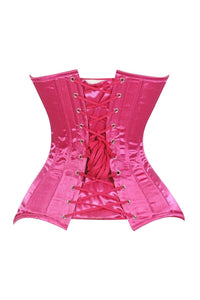 Hot Pink Satin Corset