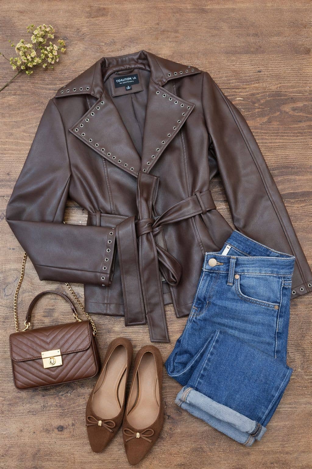 Leather Wrap Jacket