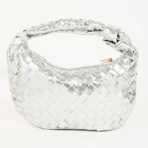 Basket Weave Hobo Handbag