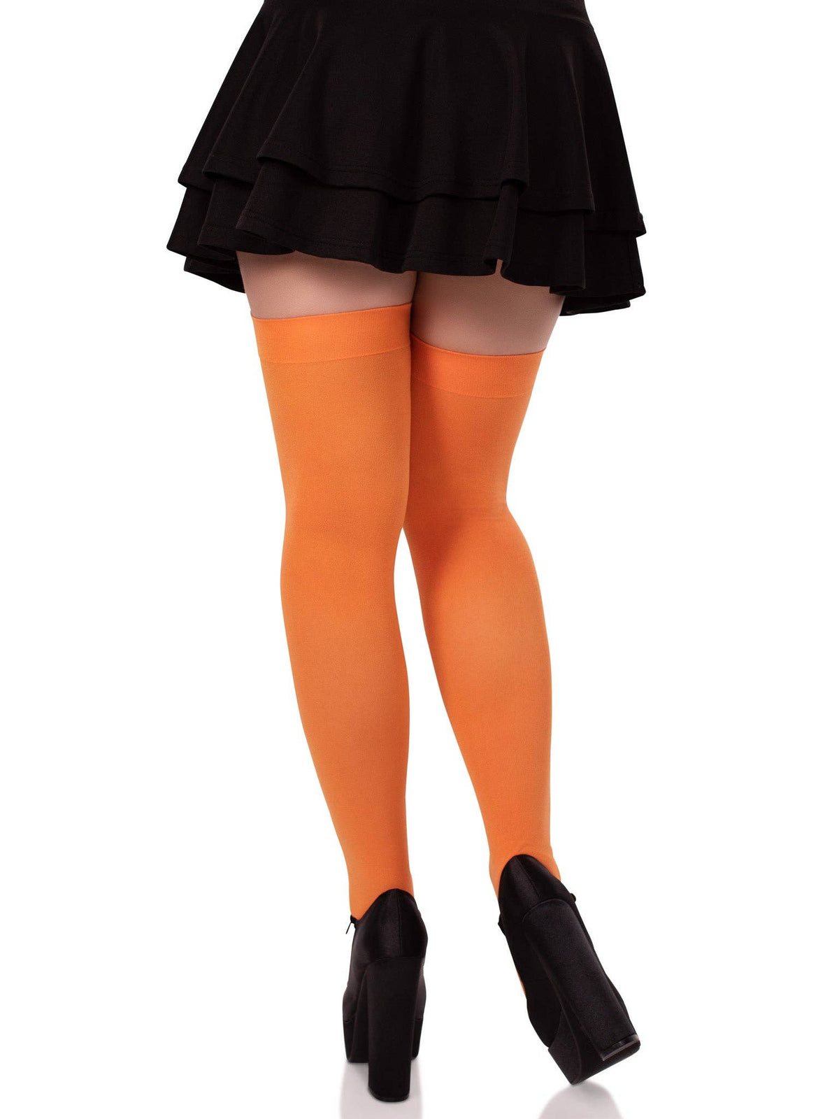 Luna Thigh High Stockings: Neon Pink / One Size