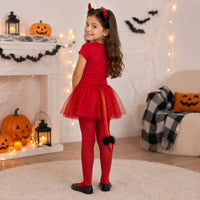 Red Glitter Devil Tail
