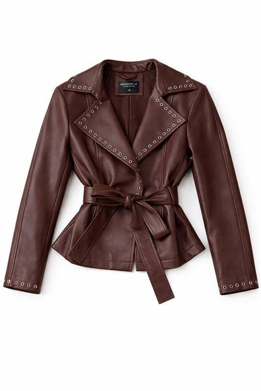 Leather Wrap Jacket
