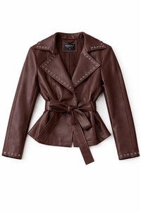 Leather Wrap Jacket