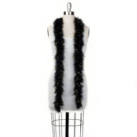 Full Marabou Feather Boa with Lurex - Black/Gold Lurex