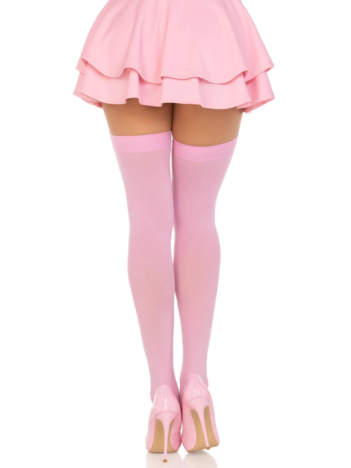 Luna Thigh High Stockings: White / One Size