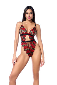 Teddy Black/Red Roses