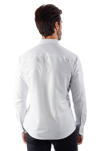 Men's Metallic Silver Shirt