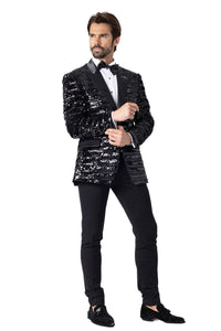 Shiny Sequin Blazer
