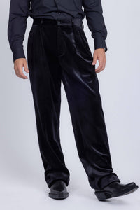 Men's Velvet Flare Stretch Pants