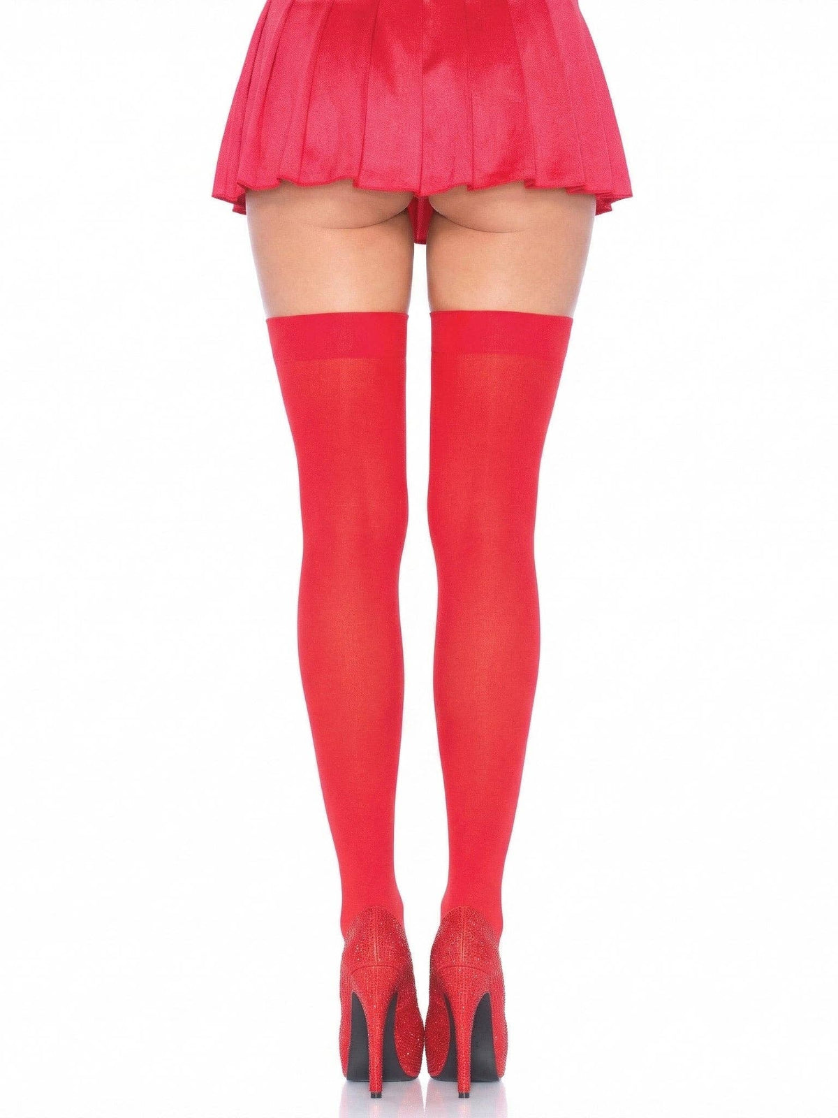 Luna Thigh High Stockings: Neon Pink / One Size