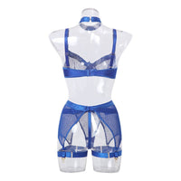 See Through Set with Garter Shorts