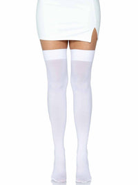Luna Thigh High Stockings: Neon Pink / One Size