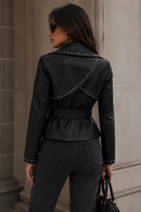 Leather Wrap Jacket