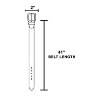 Hammered Circle Buckle Studded Vegan Leather Belt