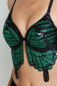 Glitter Butterfly Top