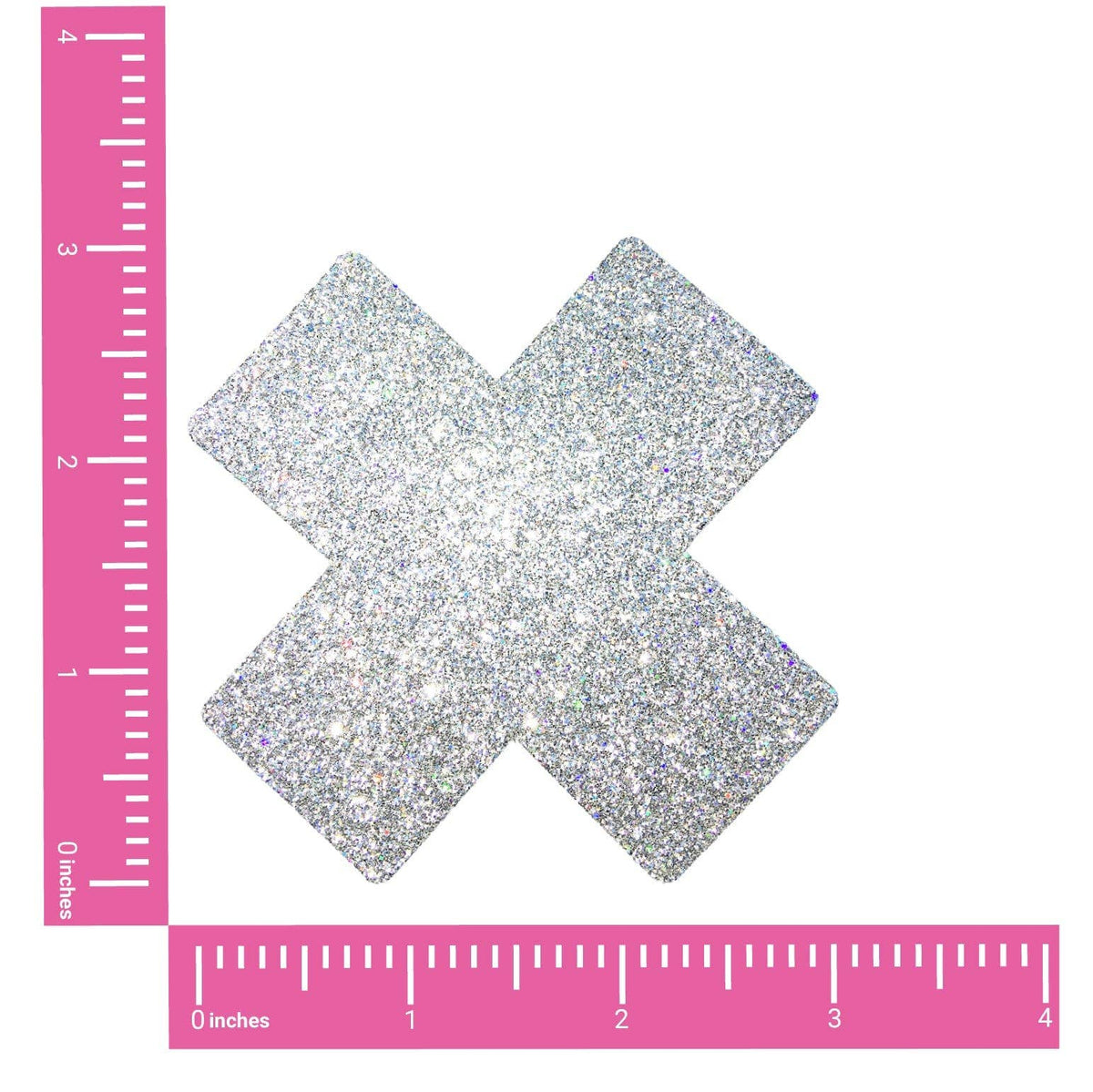 Silver Pixie Dust Glitter X Factor Nipple Cover Pasties