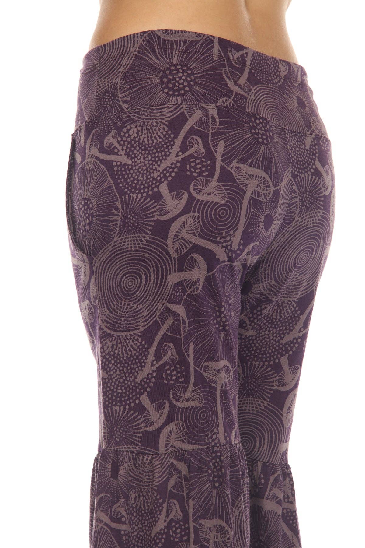 Mushroom Tiered Jersey Pants