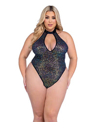 Sequin Keyhole Romper