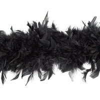Chandelle Feather Boa - Medium Weight - Black