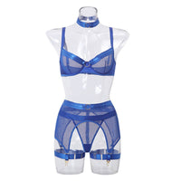 See Through Set with Garter Shorts